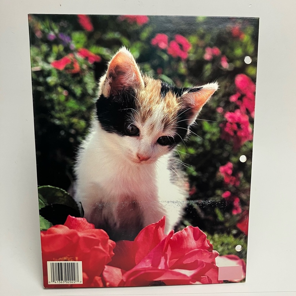 Vintage Folder Kitten Bundle of 2 80s School Supply 1987 - Picture 5 of 17